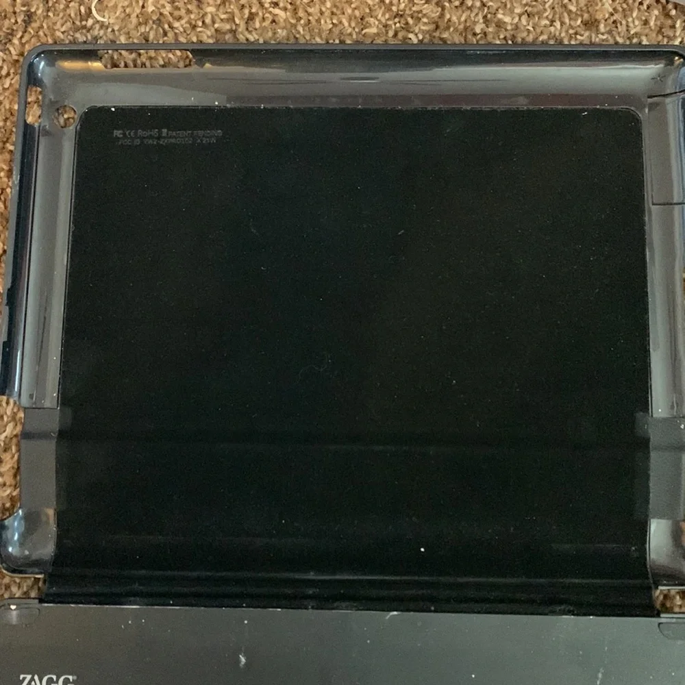 Black hard shell IPad case